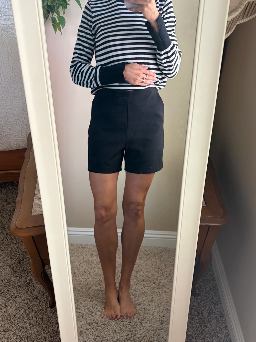 Rachel Zoe black high rise dress twee shorts black size 2